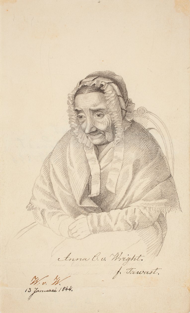 Anna Christina von Wright, babcia artysty autorstwa Wilhelm von Wright