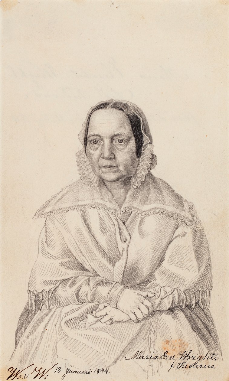 Maria Elisabeth von Wright, matka artysty autorstwa Wilhelm von Wright