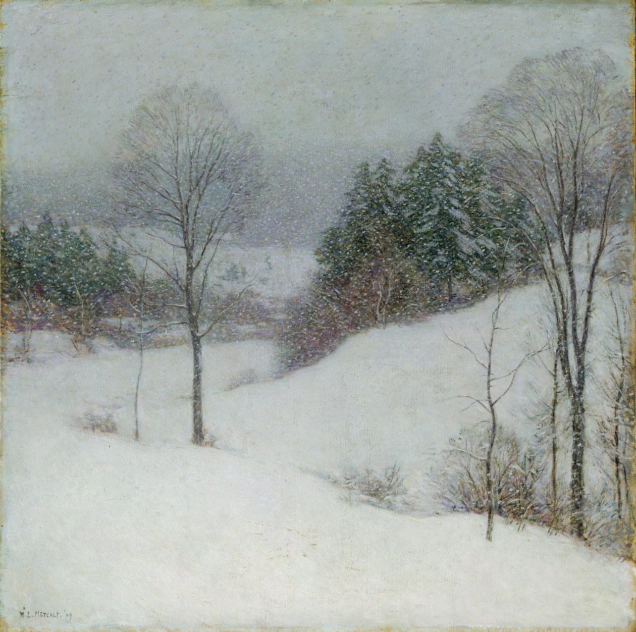 Biały welon, 1909 autorstwa Willard Leroy Metcalf