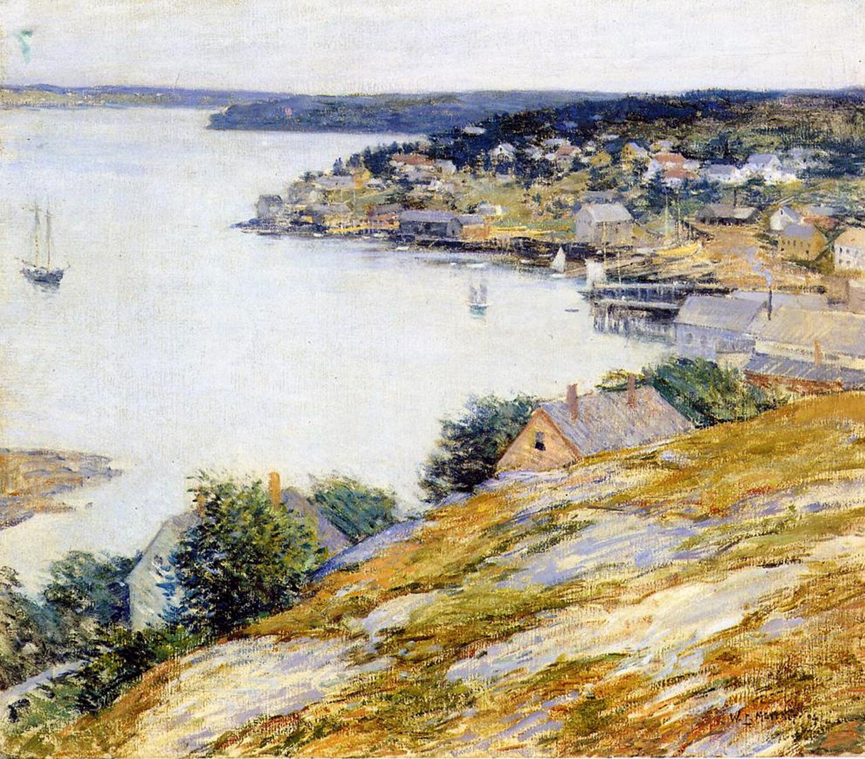 Port East Boothbay, 1904 autorstwa Willard Leroy Metcalf