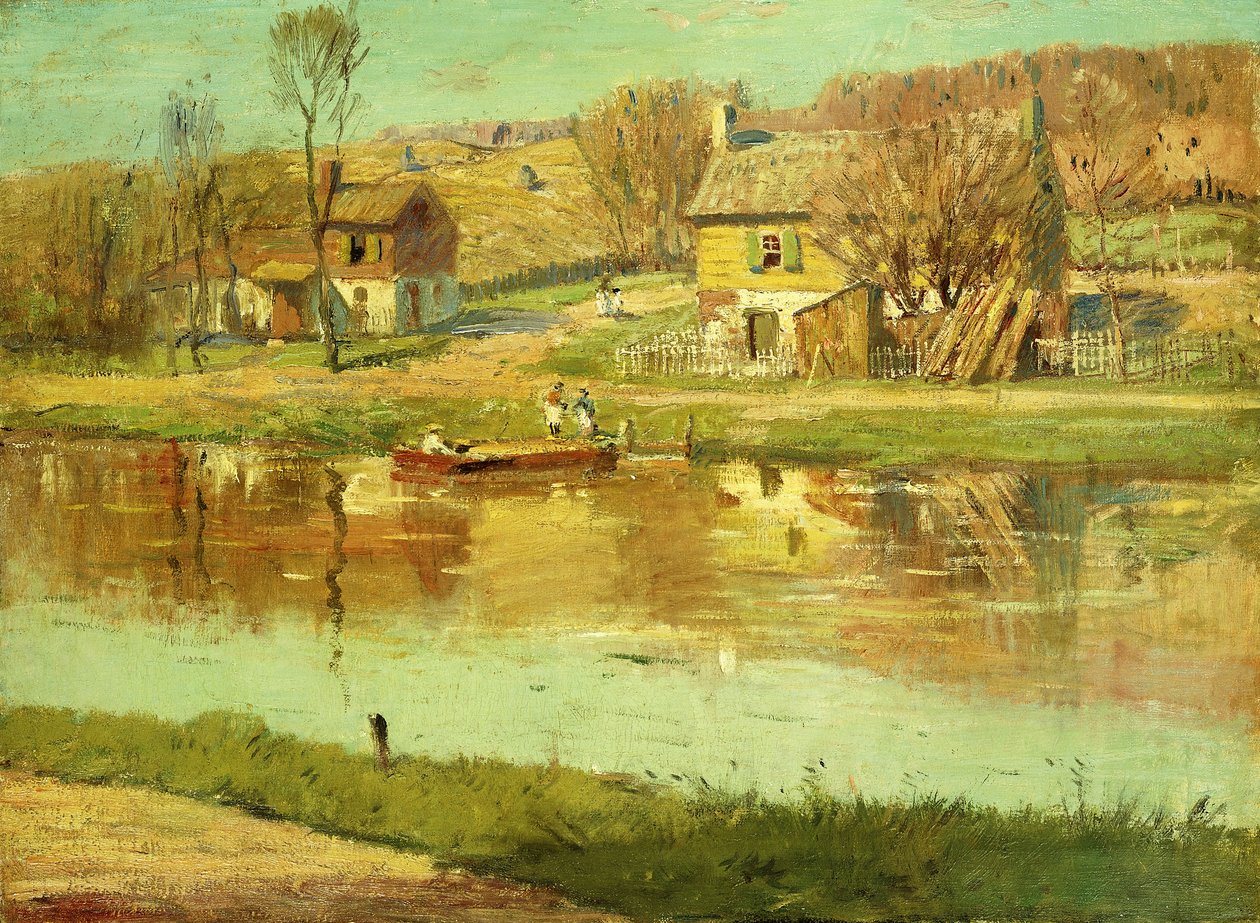Odbicia w wodzie, ok. 1895-1919 autorstwa Willard Leroy Metcalf