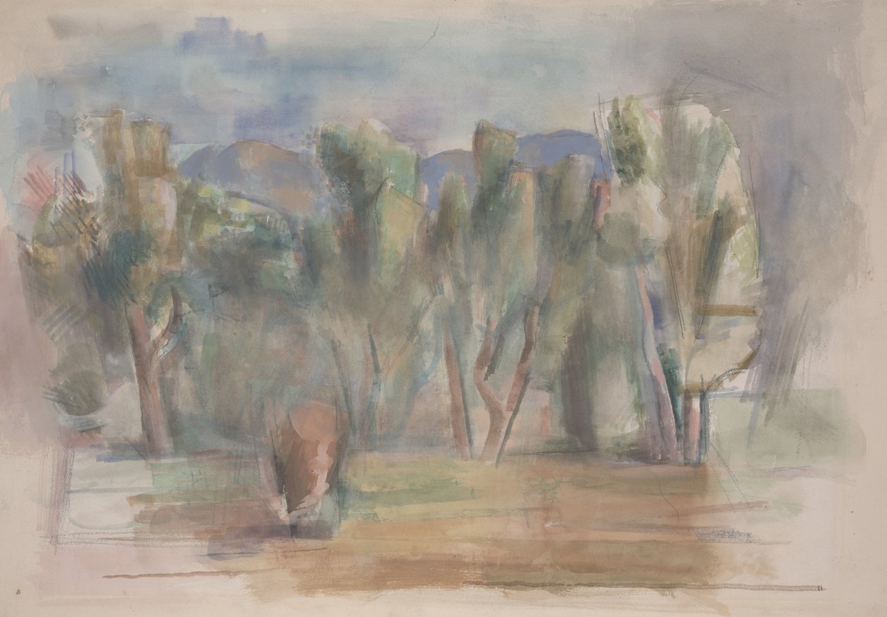 Studium (akwarela na papierze) autorstwa Willard Nash