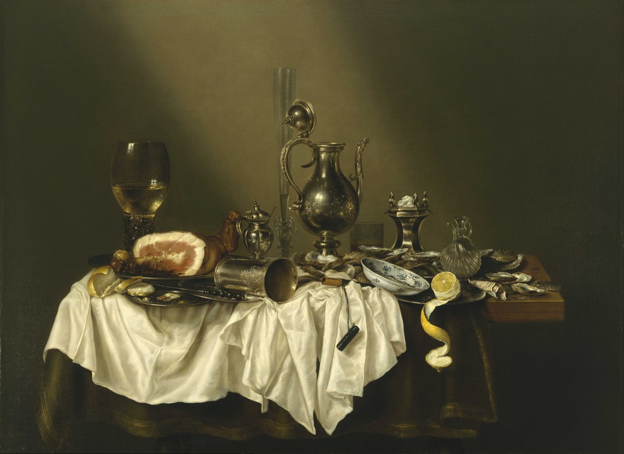 Biurko z Ham autorstwa Willem Claesz. Heda