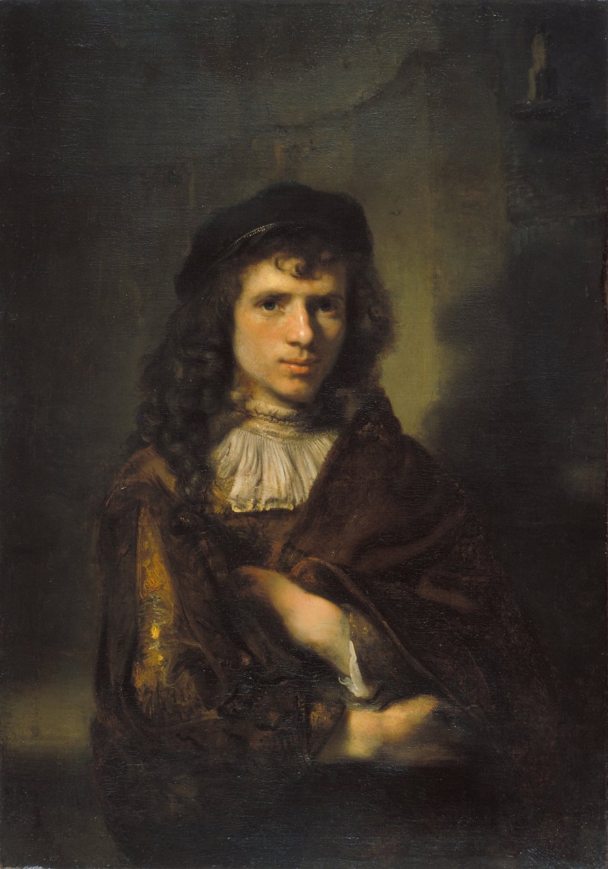 Portret młodego mężczyzny autorstwa Willem Drost