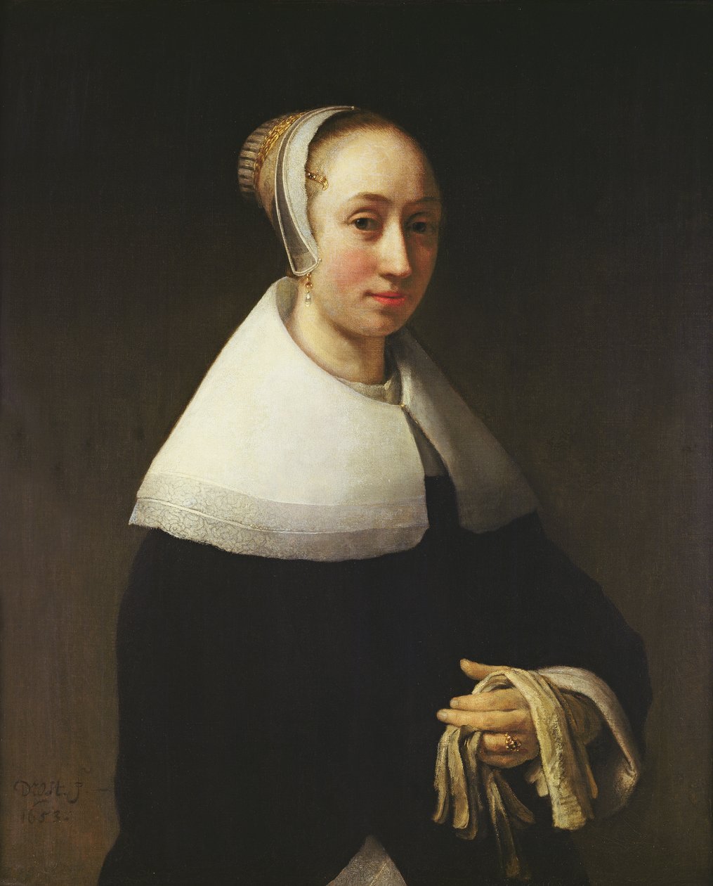Portret damy, 1653 autorstwa Willem Drost