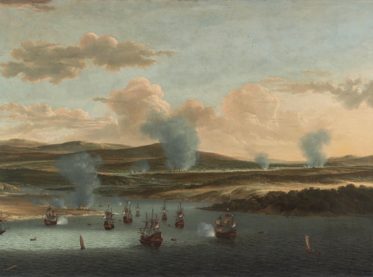 Najazd na Medway autorstwa Willem Schellinks