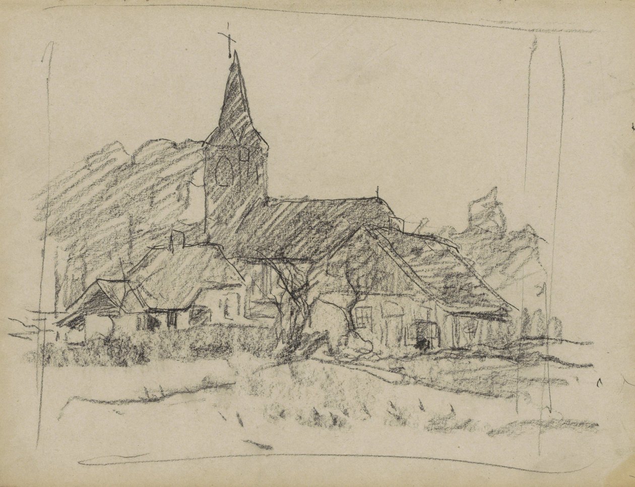 Widok na Diepenheim z Johanneskerk autorstwa Willem Arnoldus Witsen