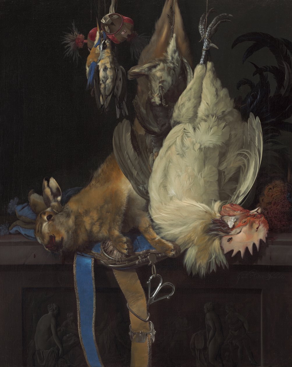 Martwa natura z martwą grą autorstwa Willem van Aelst