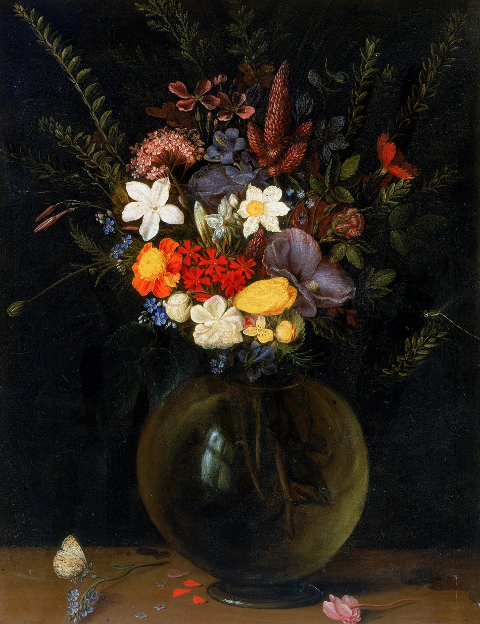 Wazon kwiatów autorstwa Willem van Aelst