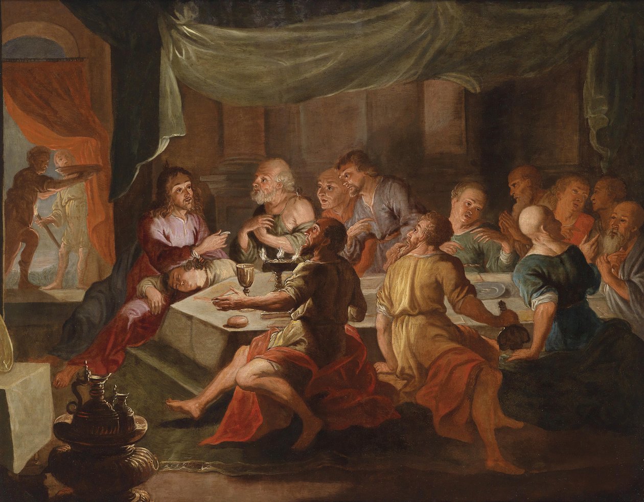 Ostatnia Wieczerza autorstwa Willem van the Elder Herp