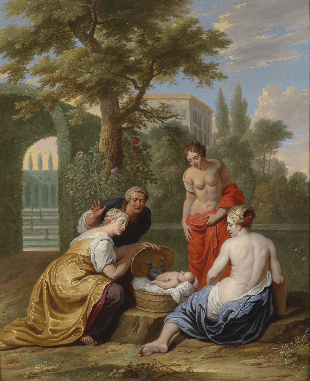 Odkrycie Erichthoniosa przez córki Kekrops autorstwa Willem van the Elder Herp