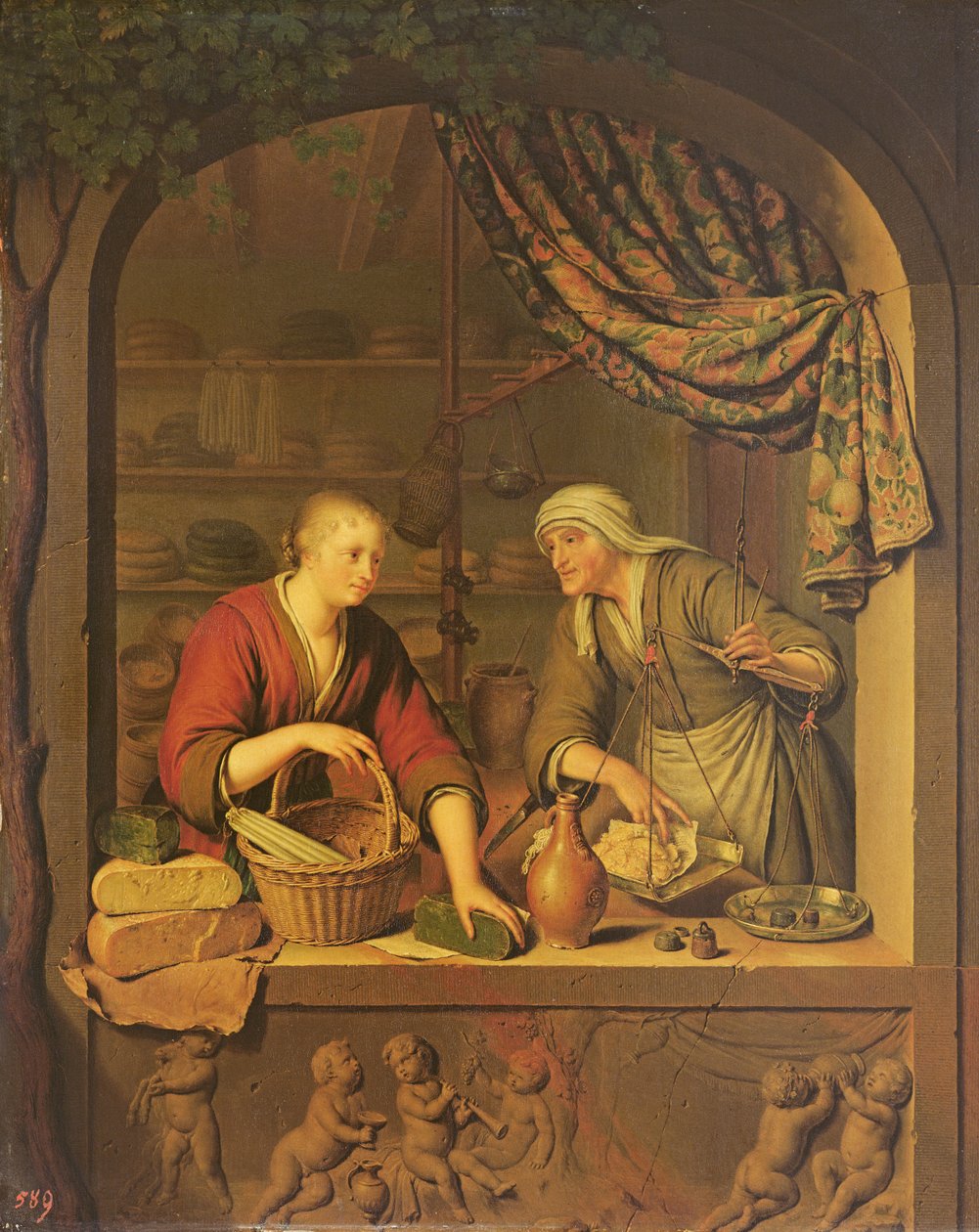 Sklep, 1705 autorstwa Willem Van Mieris