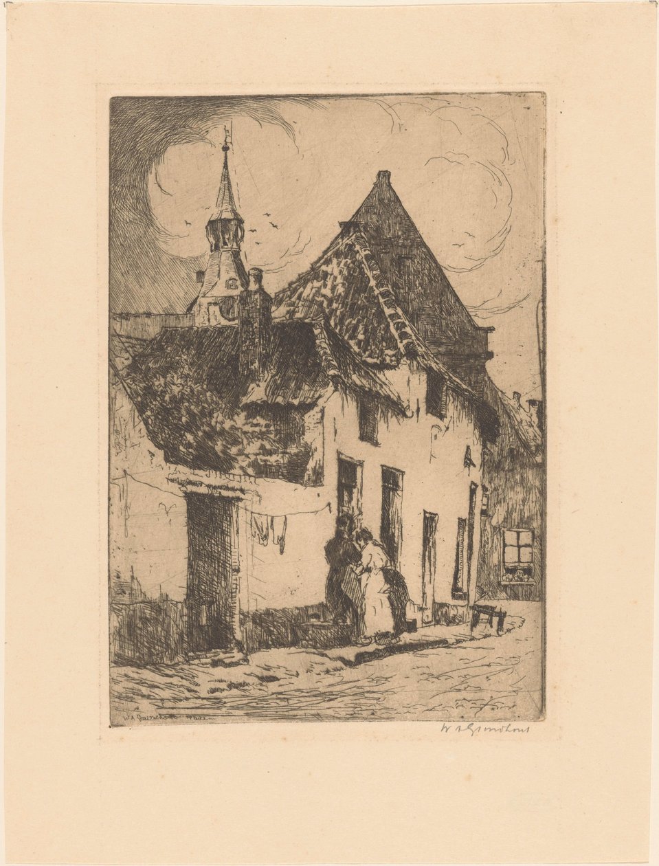 Hattem (oryginalny tytuł na obiekcie) autorstwa Willem Adrianus Grondhout (signed by artist)