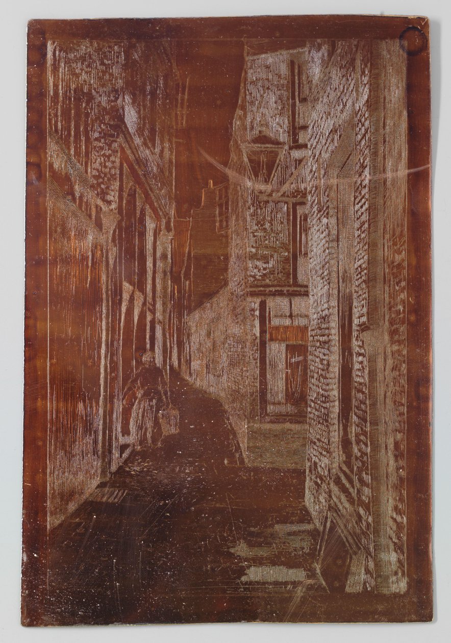 Stara ulica w Rijswijk lub Scheveningen autorstwa Willem Adrianus Grondhout (signed by artist)