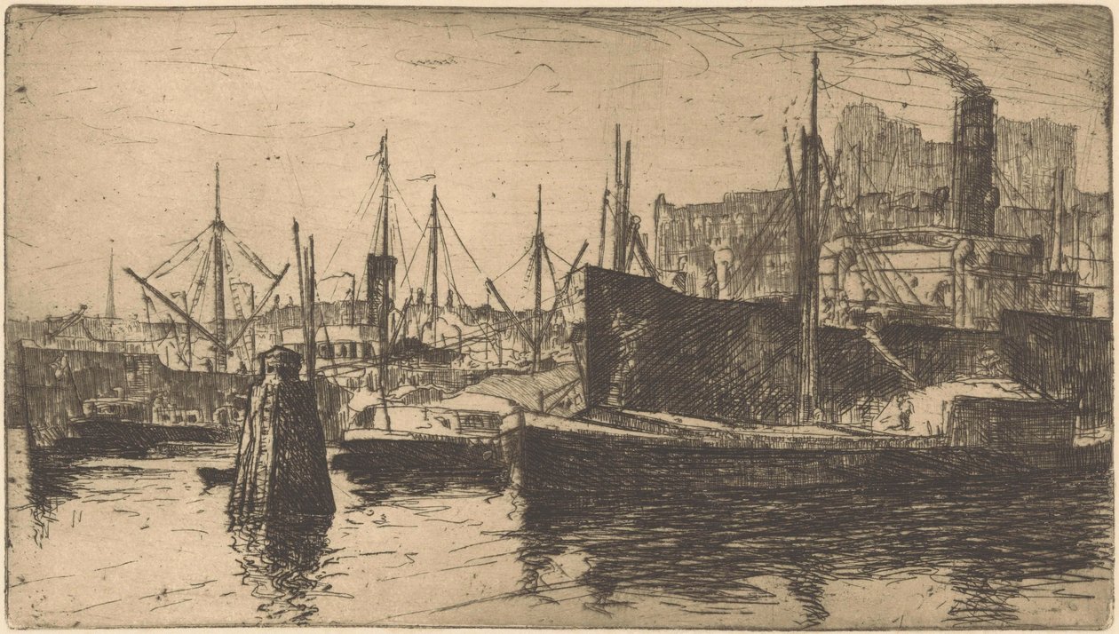 Rotterdam (oryginalny tytuł na obiekcie) autorstwa Willem Adrianus Grondhout