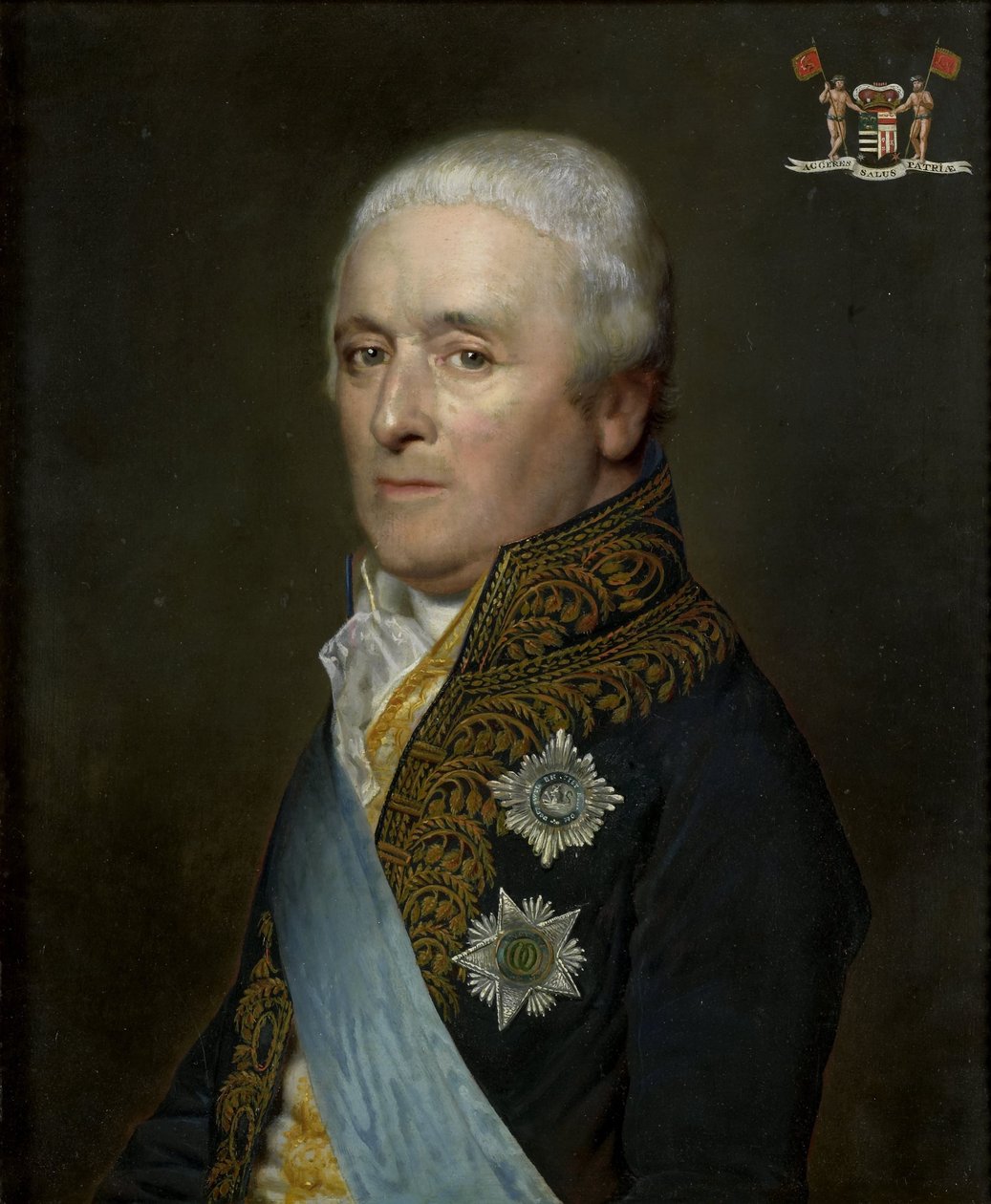 Adriaen Pieter Twent (1745-1816), hrabia Rosenburg, minister wód śródlądowych, minister spraw wewnętrznych i szambelan króla Ludwika Napoleona autorstwa Willem Bartel van der Kooi