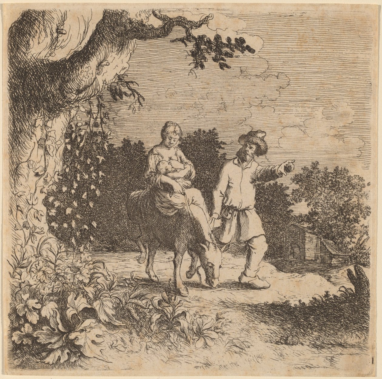 Ucieczka do Egiptu autorstwa Willem Basse