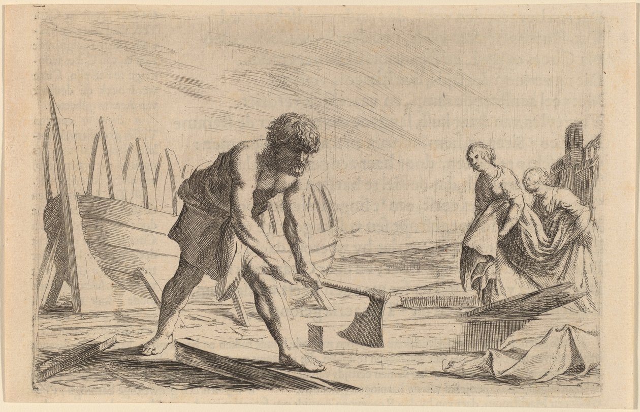 Ulisses na Wyspie Bogini Kalipso autorstwa Willem Basse