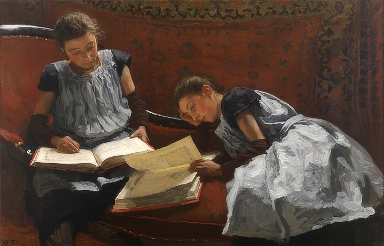 Siostry Arntzenius. 1895 autorstwa Willem Bastiaan Tholen