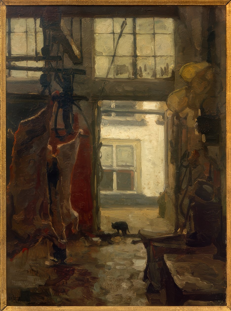 Wnętrze rzeźni autorstwa Willem Bastiaan Tholen