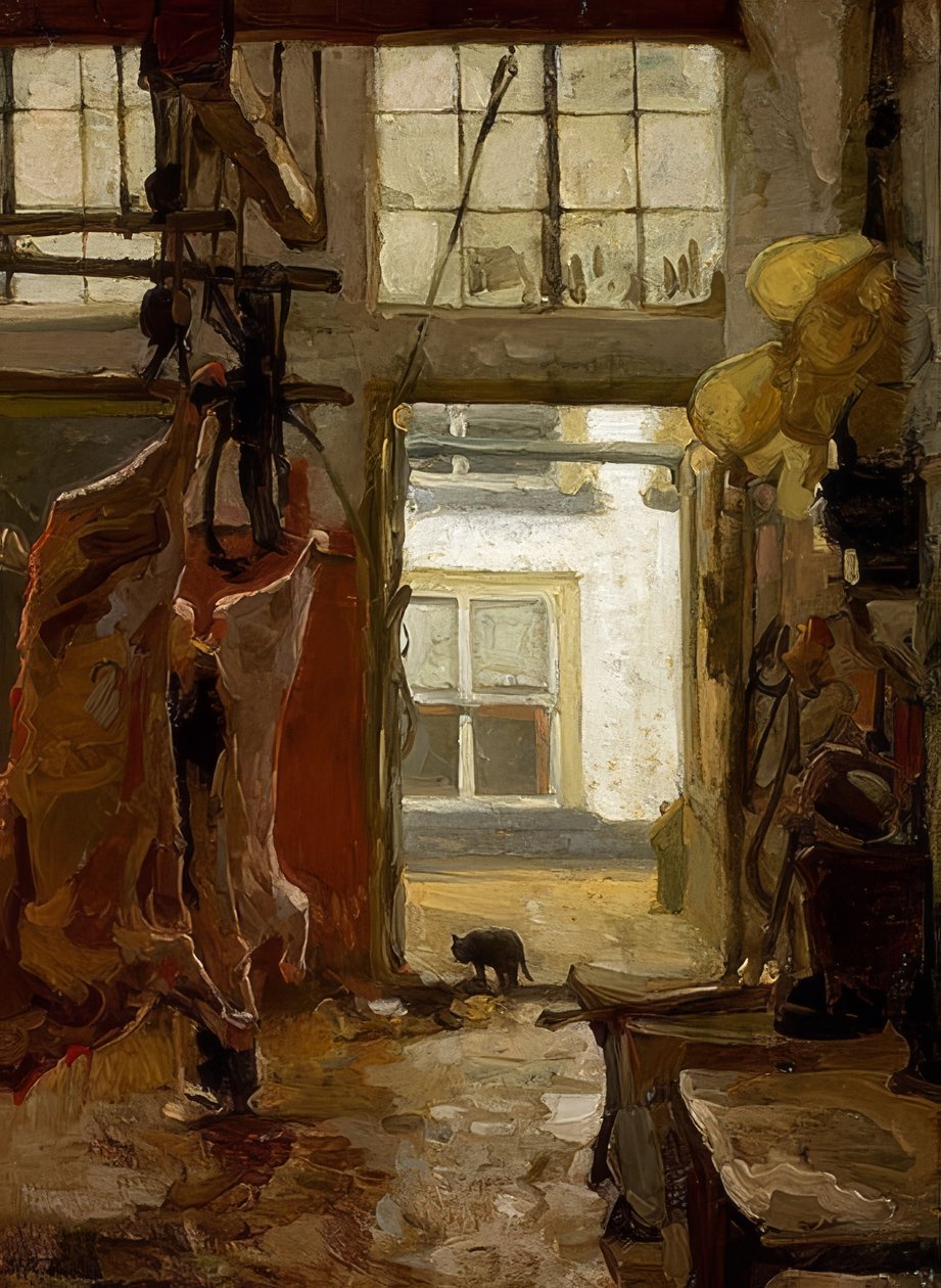 Rzeźnia. 1889 autorstwa Willem Bastiaan Tholen