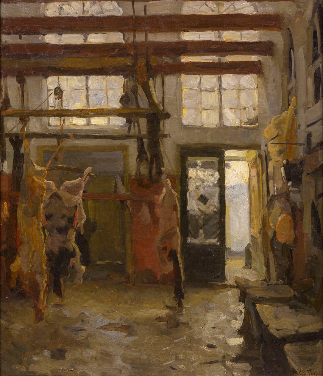 Rzeźnia, 1890. autorstwa Willem Bastiaan Tholen