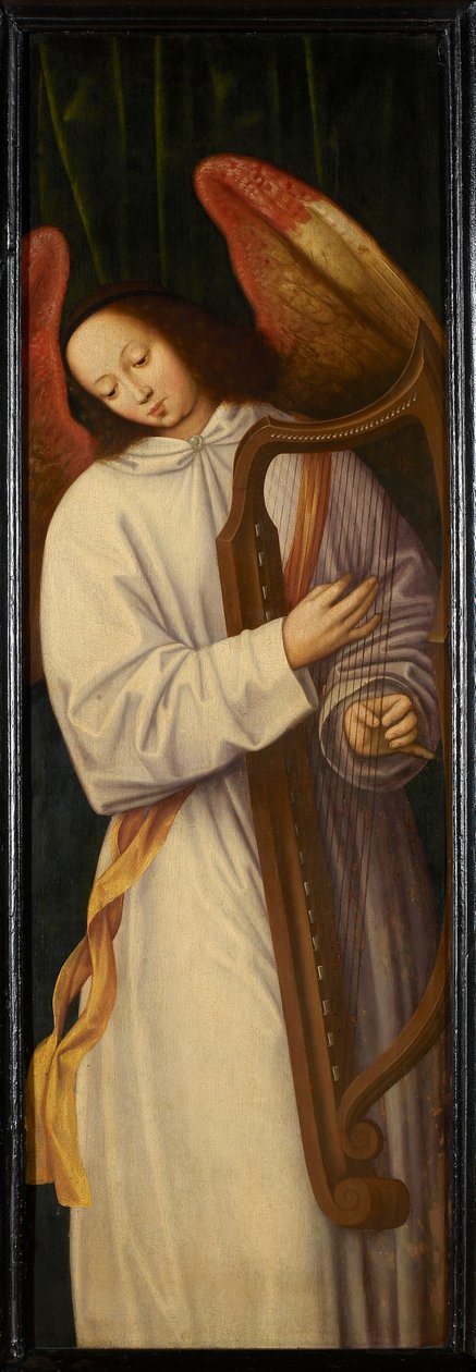 Anioł grający na harfie, ok. 1559. autorstwa Willem Benson