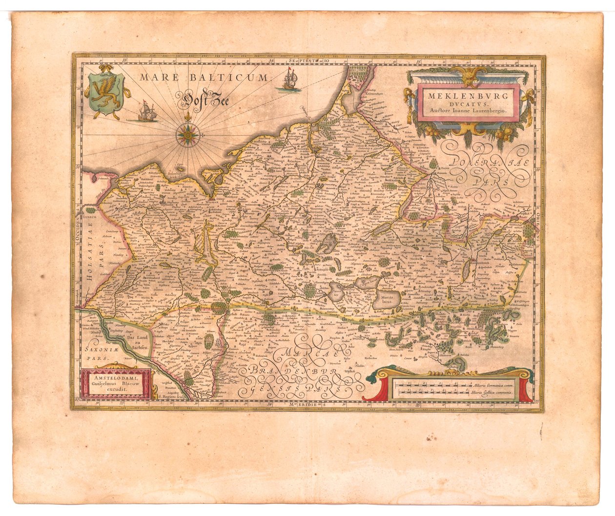 Księstwo Meklemburgii autorstwa Willem Blaeu