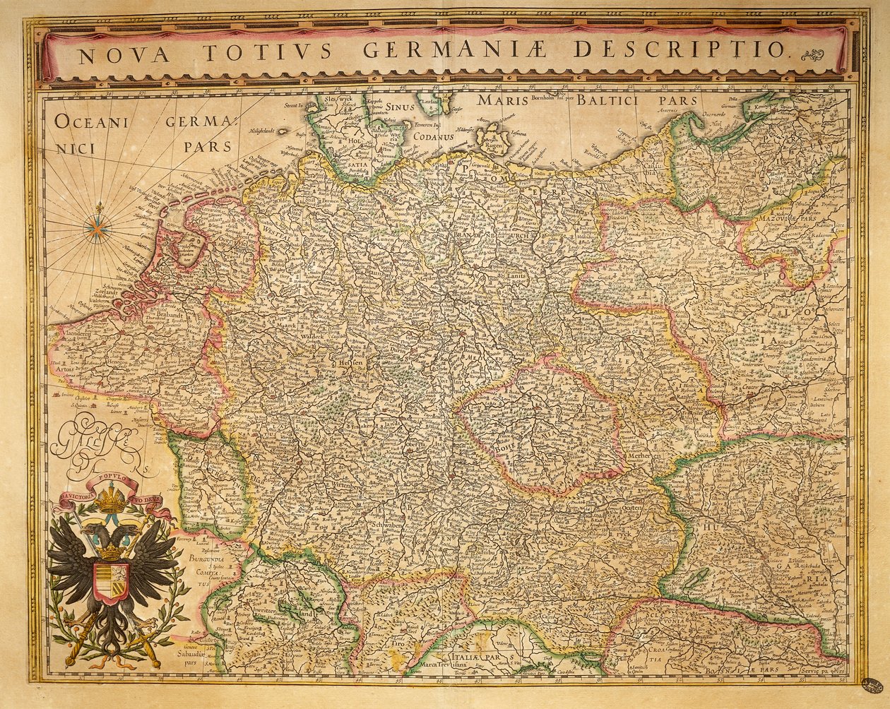 Współczesne Niemcy z Teatru Światowego Willema Bleau, Amsterdam autorstwa Willem Blaeu