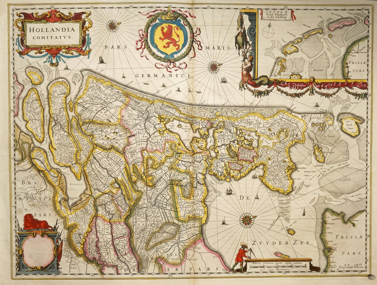 Holland z Theatrum Orbis Terrarum by Willem Bleau, Amsterdam autorstwa Willem Blaeu