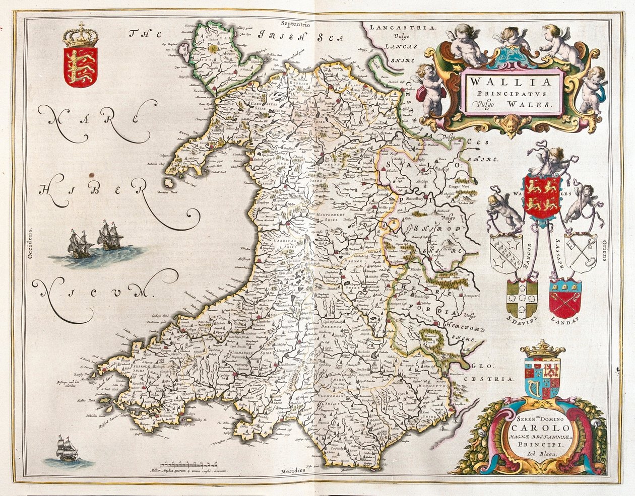 Walia, w "Theatrum Orbis Terrarum, sive Atlas Novus" Willema Blaeu, Amsterdam autorstwa Willem Blaeu