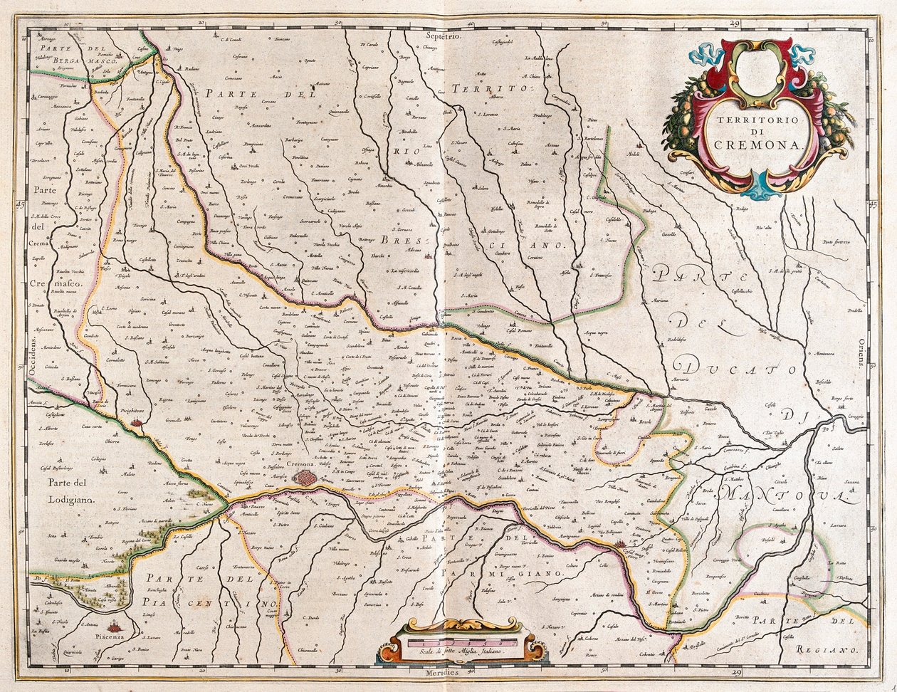 miasto Cremona, Włochy, w "Theatrum Orbis Terrarum, sive Atlas Novus" Willema Blaeu, Amsterdam autorstwa Willem Blaeu