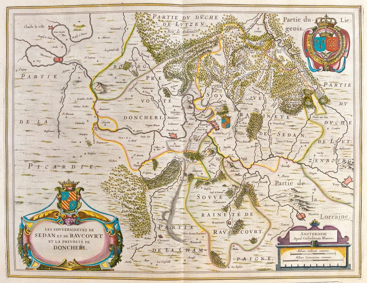 Lotaryngia, w "Theatrum Orbis Terrarum, sive Atlas Novus" Willema Blaeu, Amsterdam autorstwa Willem Blaeu