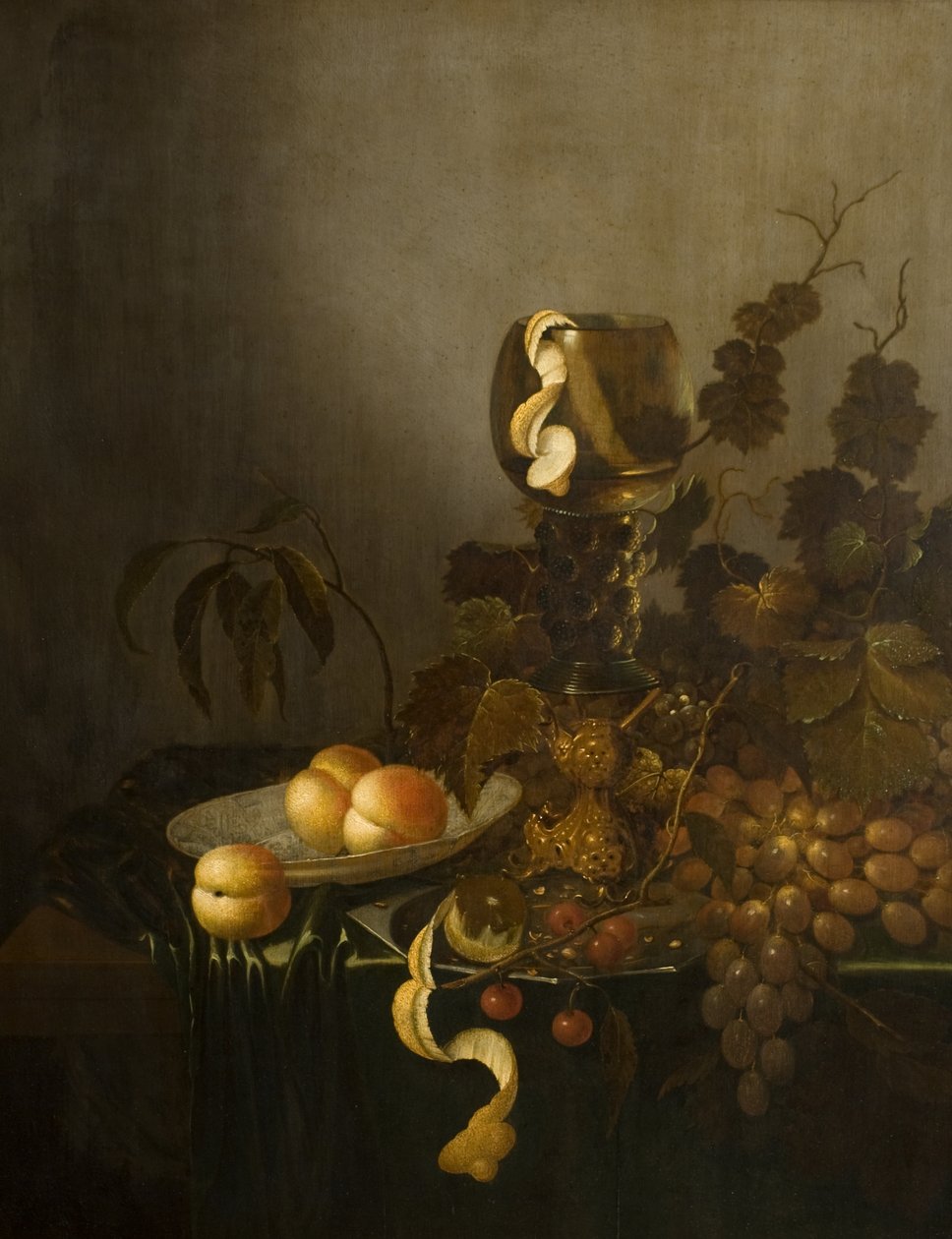 Martwa natura z owocami i kieliszkiem? autorstwa Willem Claesz. (manner of) Heda