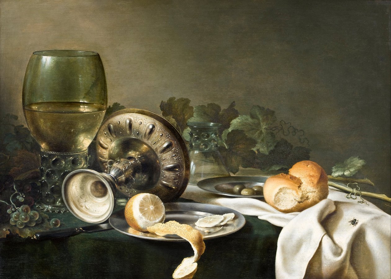 Nature morte - Martwa natura - Malarstwo autorstwa Willema Claesza (Claeszoon) Heda (1594-1680) - Hallwyl Museum, Sztokholm © Fine Art Images / Leemage autorstwa Willem Claesz. Heda