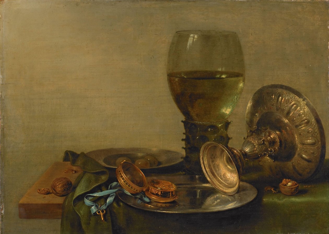 Martwa natura ze srebrną tazza autorstwa Willem Claesz. Heda
