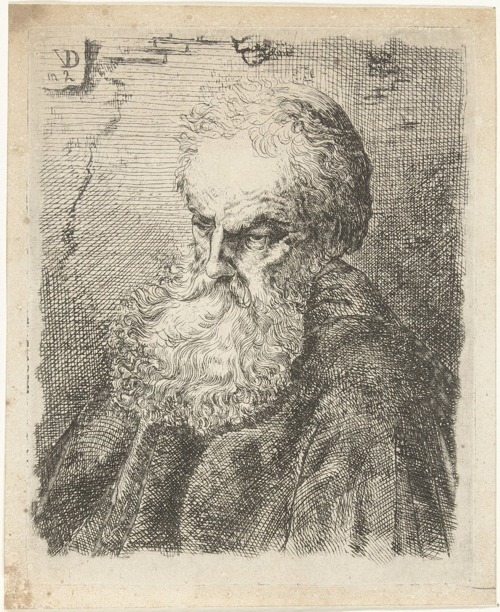 Popiersie starca z brodą autorstwa Willem Cornelis van Dijk