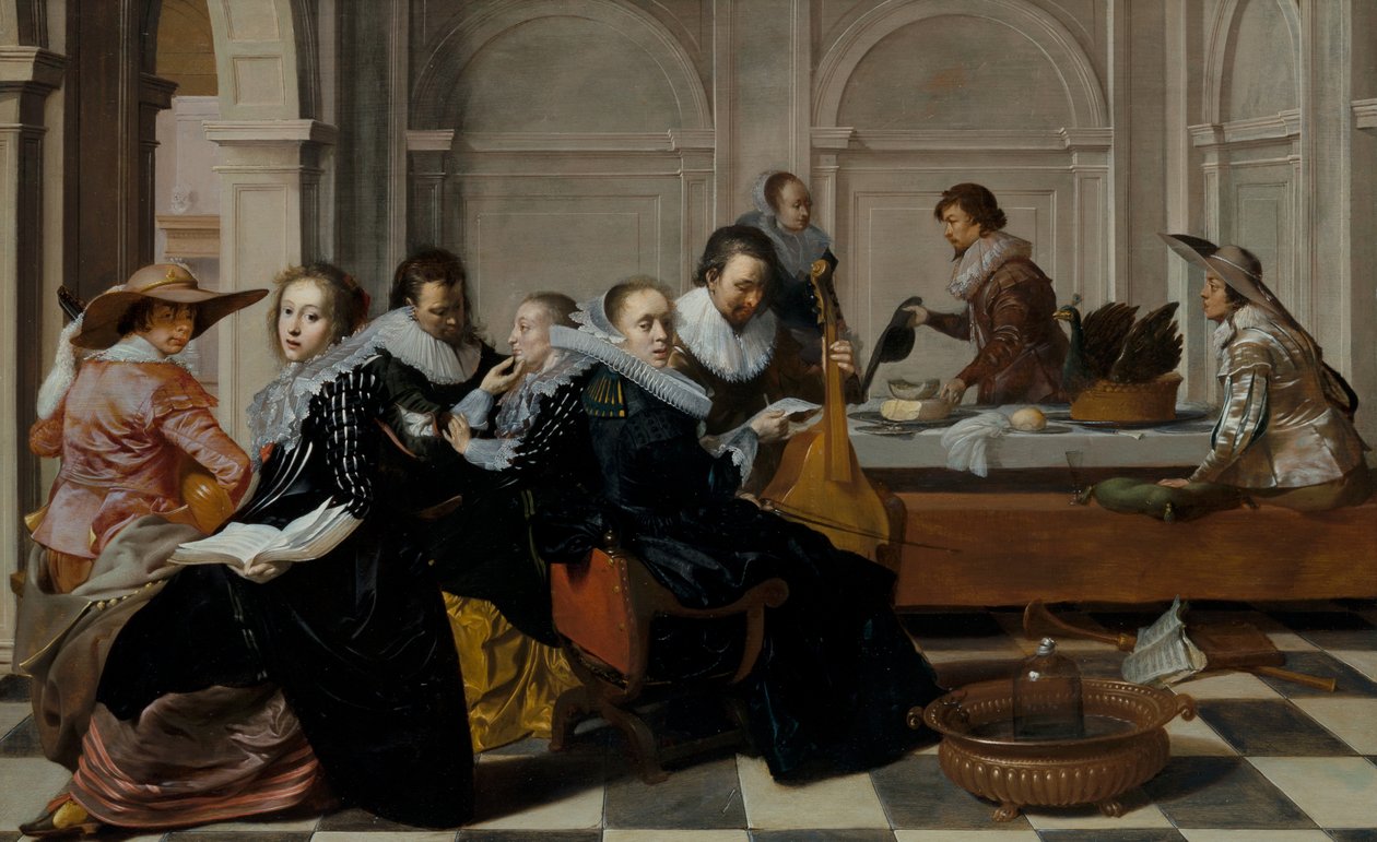 Muzyczna impreza autorstwa Willem Cornelisz Duyster