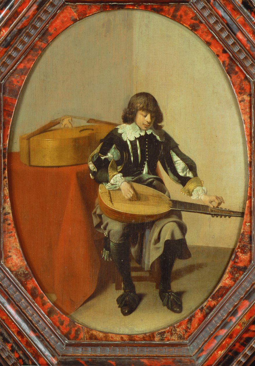Młody muzyk ... (obraz na płótnie) autorstwa Willem Cornelisz Duyster