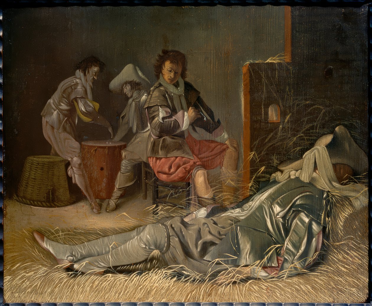 Wartownia z żołnierzami autorstwa Willem Cornelisz Duyster