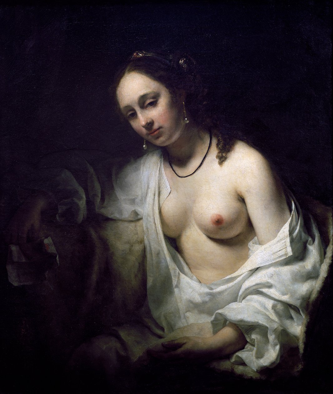 Batszeba otrzymuje list od Dawida, Willem Drost autorstwa Willem Drost
