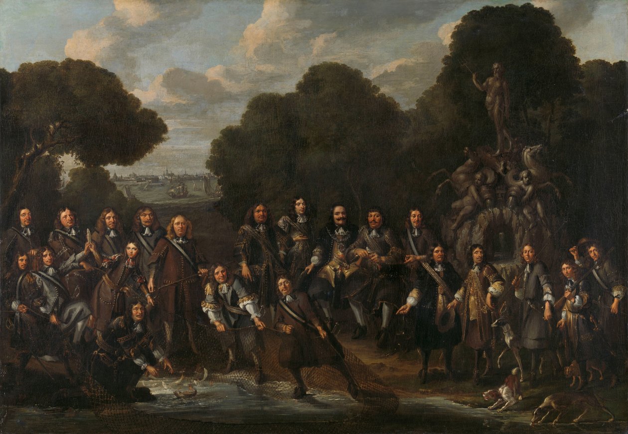 Alegoria o rozkwicie rybołówstwa holenderskiego po II wojnie angielsko-holenderskiej (1665-67) autorstwa Willem Eversdijck (attributed to)