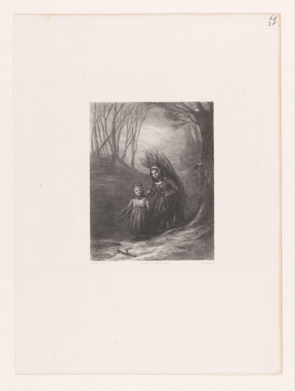 Dwie zbieraczki autorstwa Willem Frederik Roorda