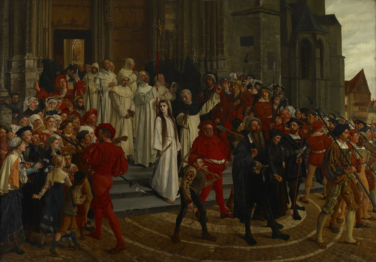 Męczennik XVI wieku - Johanna Van Santhoven, 1883. autorstwa Willem Geets
