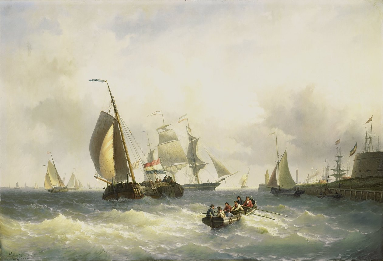Zakotwiczenie w Bremerhaven autorstwa Willem Gruyter jr.