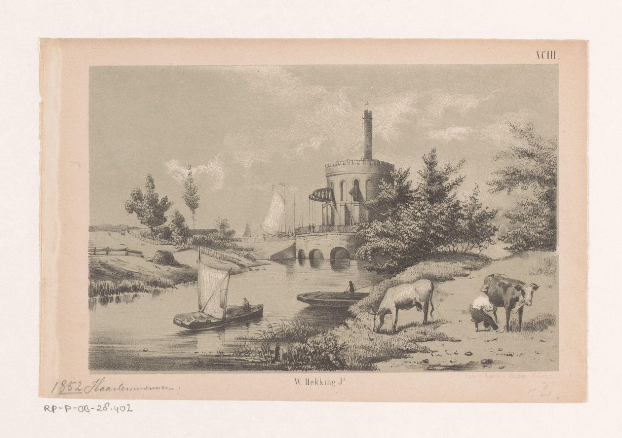 Przepompownia pary De Cruquius w Haarlemmermeer autorstwa Willem Hekking jr.