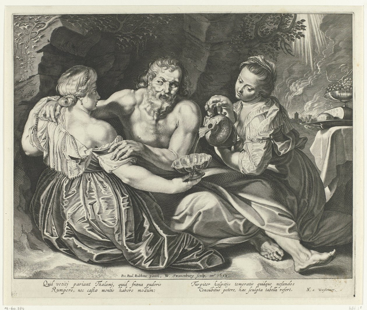 Lot pijany przez córki autorstwa Willem Isaacsz. van Swanenburg