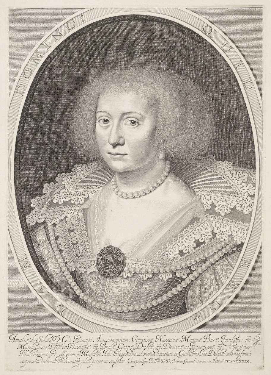 Portret Amalii van Solms autorstwa Willem Jacobsz Delff