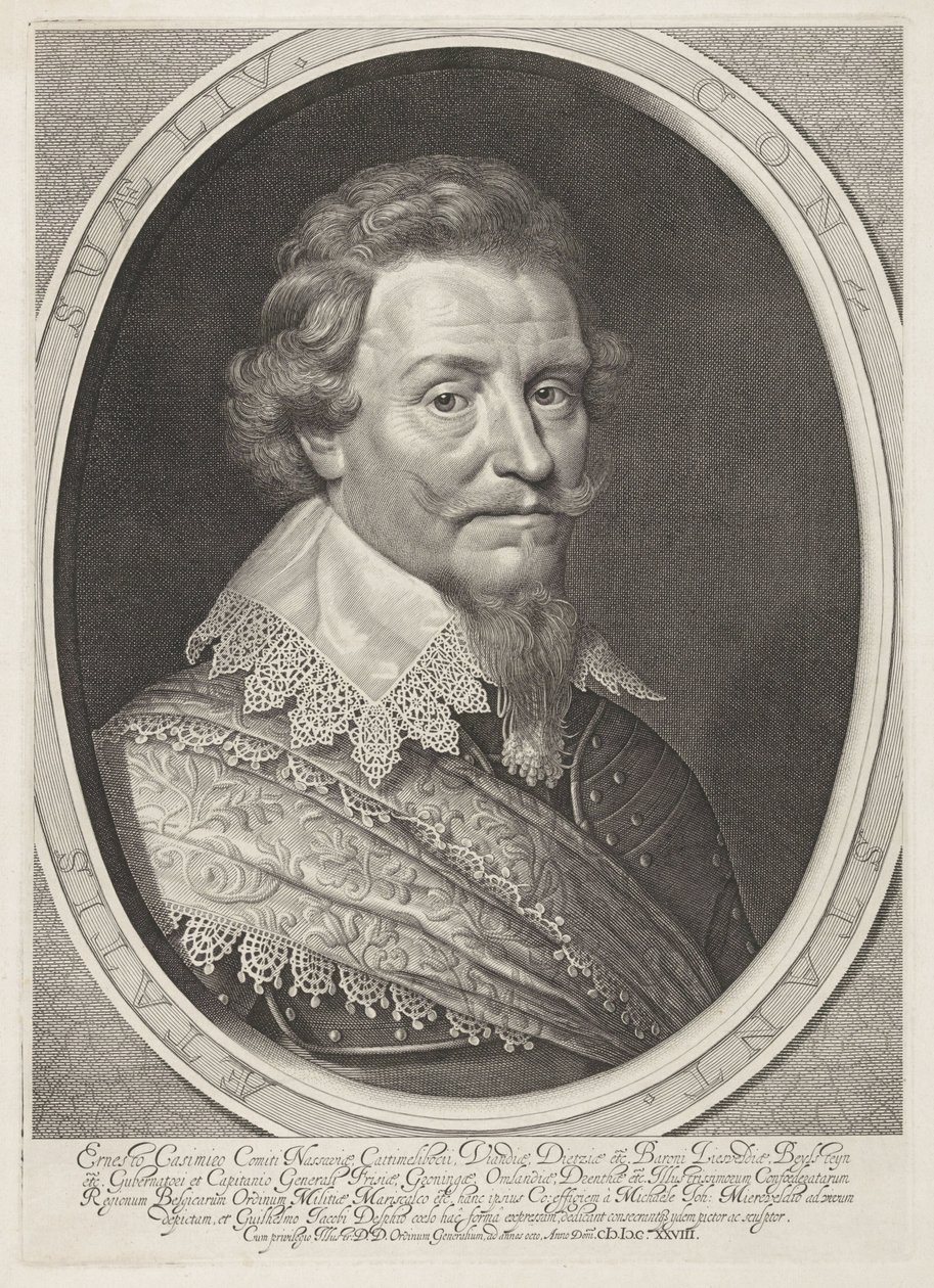 Portret Ernsta Kazimierza, hrabiego Nassau-Dietz autorstwa Willem Jacobsz Delff