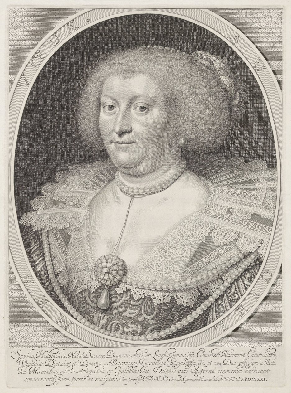 Portret Zofii Jadwigi z Brunszwiku-Wolfenbüttel autorstwa Willem Jacobsz Delff